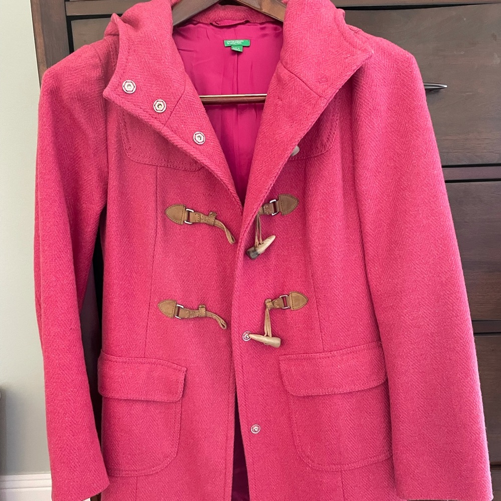 United Colors of Benetton Wool Toggle Coat Size 42 (S)